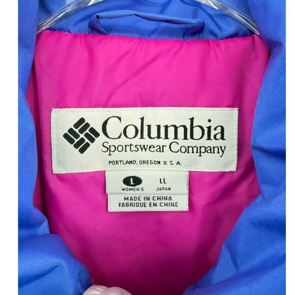 Columbia Women's Blue Retro 1/2 Zip Belted Ski Snowboard Snow Bib Snowsuit - Picture 10 of 12